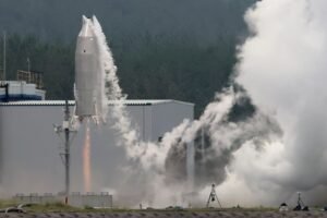 Japan’s space agency conducts first test flight for…