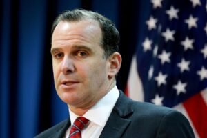 US negotiator Brett McGurk will release…